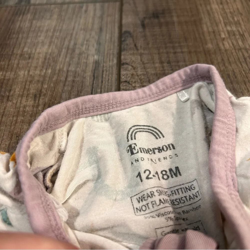 Emerson And Friends Bamboo Zippy Sleeper Ruffle Cowgirl 12-18‎ Months WELL LOVED